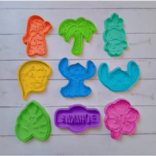 [ O MAIS BARATO!! ] Cortador de Biscoito / De Biscuit - Lilo and Stitch / Lilo e / & Stitch  - 3D em Oferta na Shopee