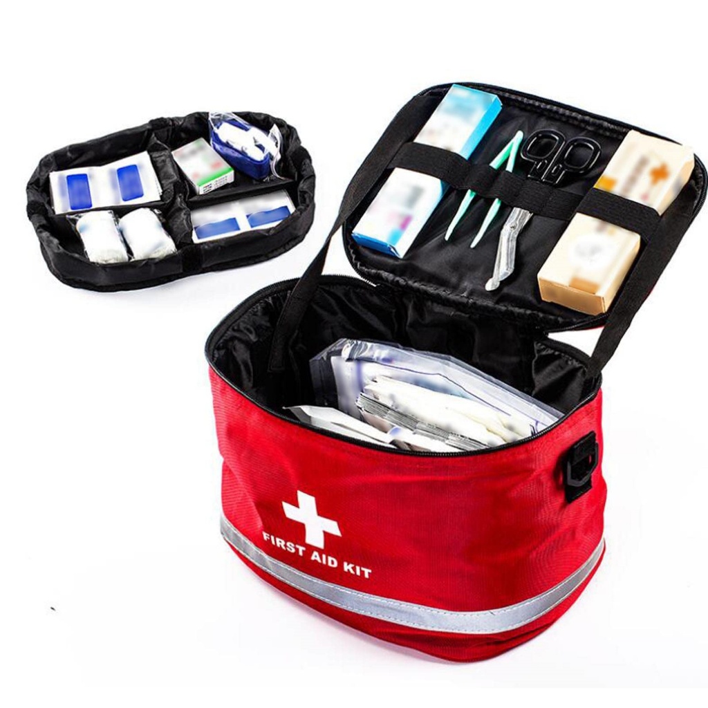 Necessaire Kit Primeiros Socorros Curtlo Bolsa Vermelho P | Shopee Brasil