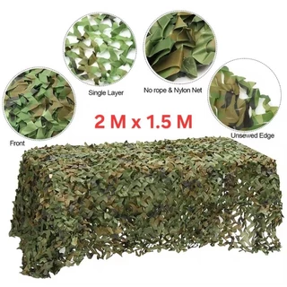 Rede Camuflada verde 3D 1.5 M x 2 Metros de Alta Qualidade