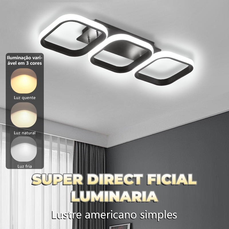3 Cores(110V/220V)Luminária De Teto Led Minimalista Moderna Pendente Lustre Plafon para Sala Quarto Cozinha Ceiling Ligh