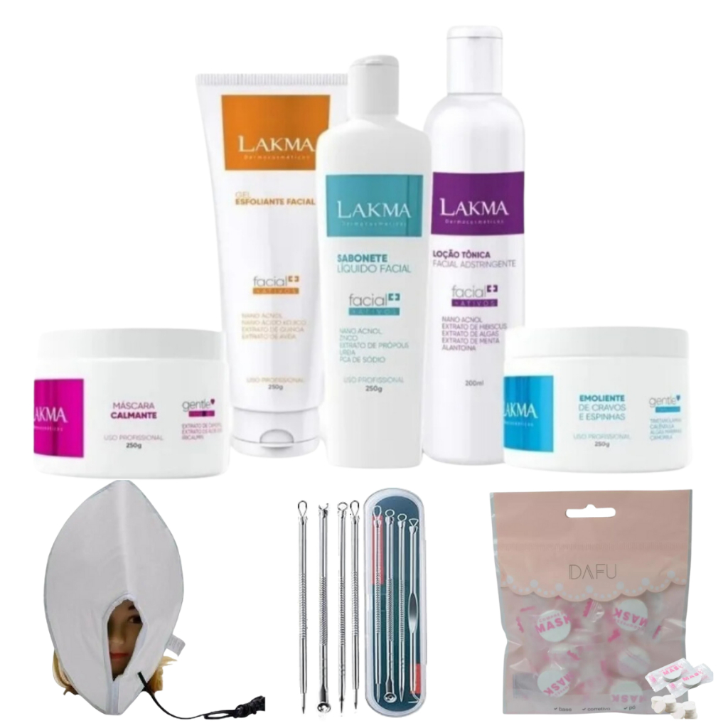 kit de Limpeza de Pele Profissional com Máscara Térmica Máscara ...