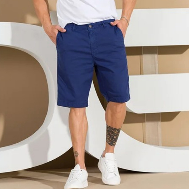 Bermuda Masculina Jeans Bolso Faca Sofich Denim Sport Fino Tecido