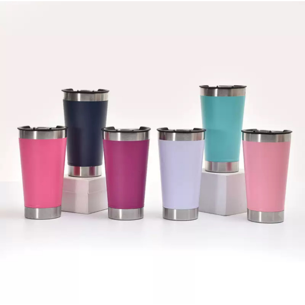 Copo Térmico 473ML Para Cerveja Café Chá Com Tampa e Abridor de Garrafas Jorgestore