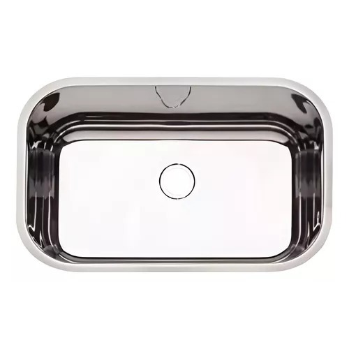 Cuba Inox Cozinha Extra Funda Numero 2 56x34x19cm Inox 304 Furo 4,5"