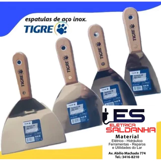 Espatula aço inox tigre todas medidas