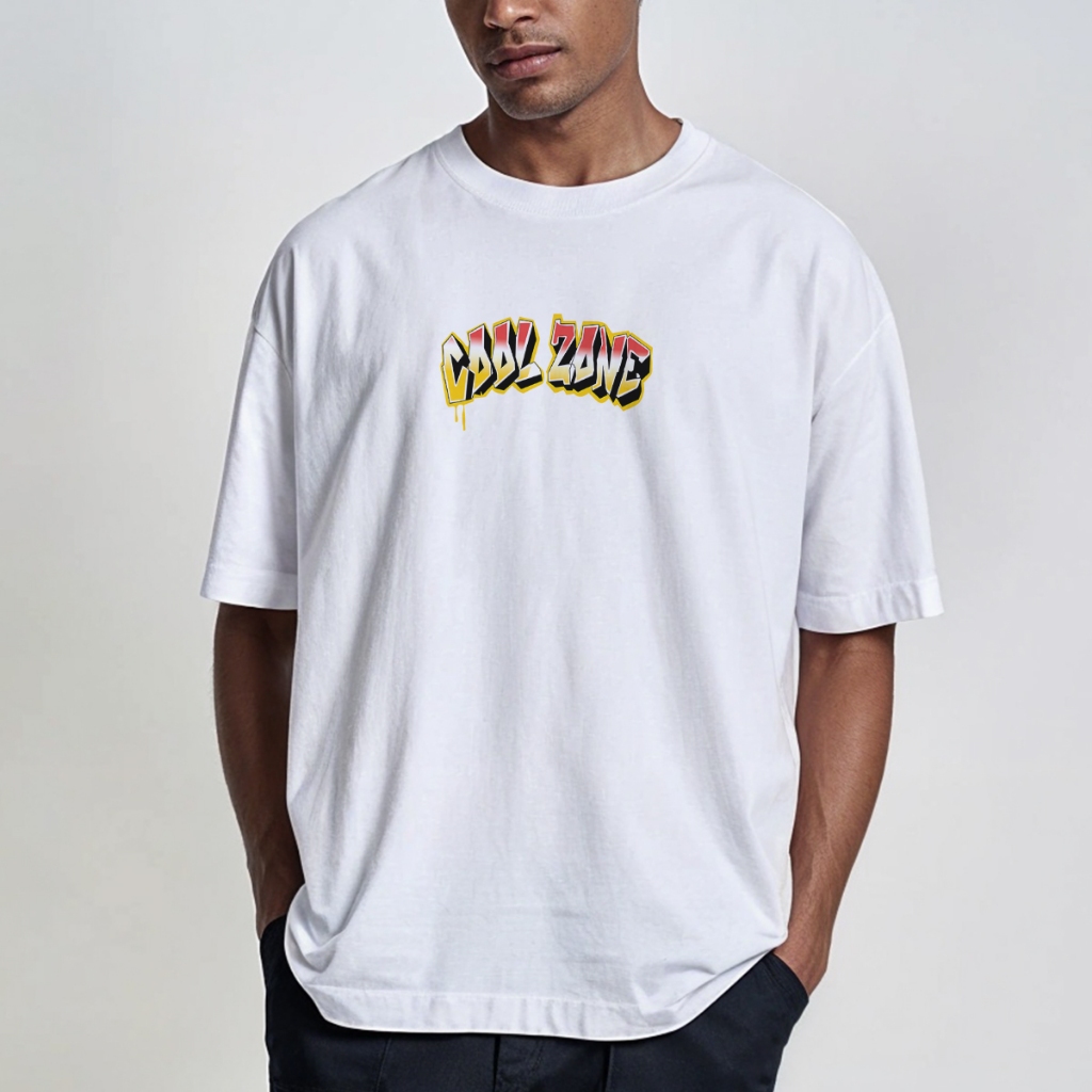 Camiseta Oversized Streetwear Estampa Grande Costas Smile Cool