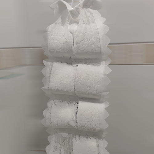 Porta Papel Higiênico para 08 Rolos de Papel Renda