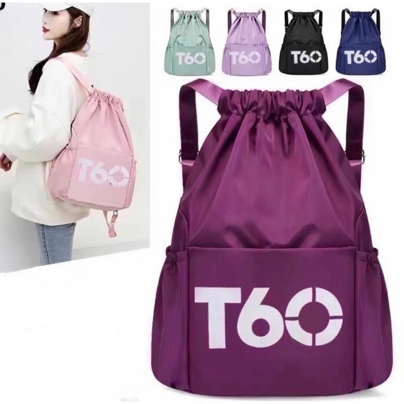 Bolsa Mochila Saco T60 Saquinho Academia Impermeável Resistente