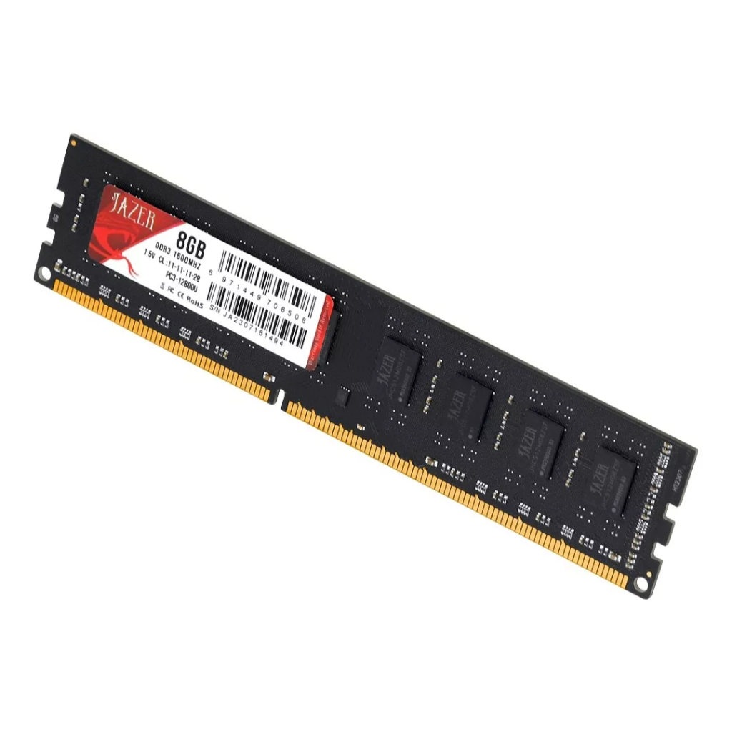 Memória RAM DDR3 8GB 1600MHz 1.5V DIMM Desktop Jazer