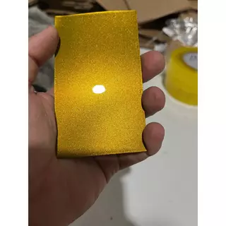 Tinta automotiva base poliester amarelo majestic gold perolizado