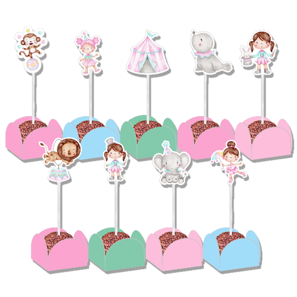 50 forminhas para doces e 50 toppers tags para doces docinhos ...