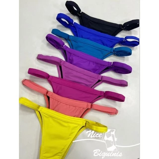 Calcinha de biquini com regulagem básica, biquini regulagem basica, biquini com regulagem, biquini marquinha fina em Oferta na Shopee