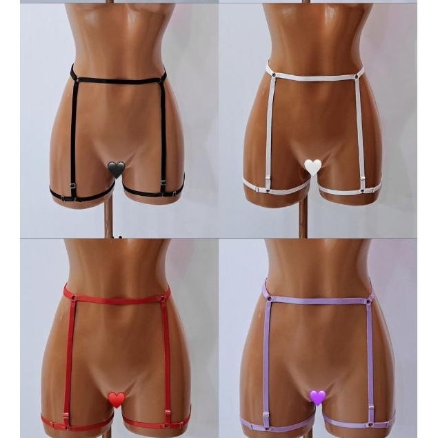 Cinta Liga com regulagem na cintura, altura e coxa - diversas cores