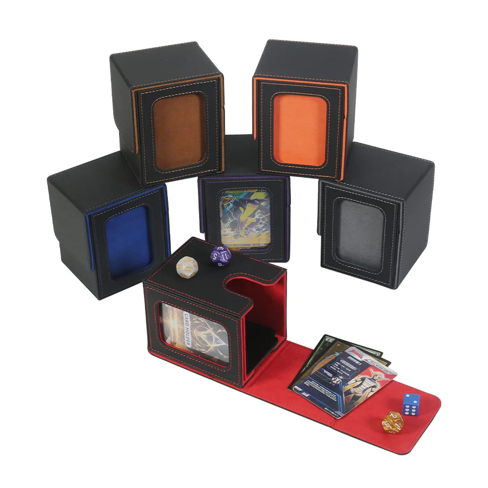 Deck Box Top loader Commander 100 Cards Double Sleeve Magic Pokemon YU ...