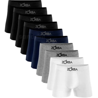 Kit 10 Cueca Boxer Zorba 781 Original Em Algodão Sem Costura Promoção