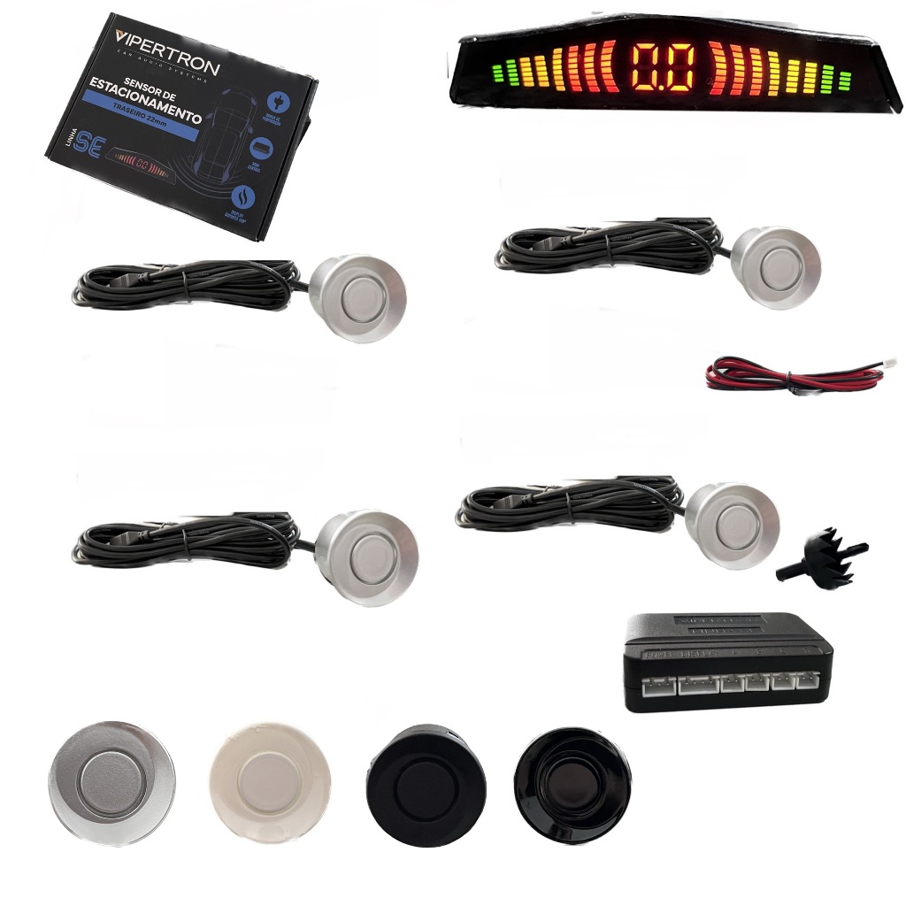 Sensor De Re E Estacionamento 22 Mm Prata | Shopee Brasil