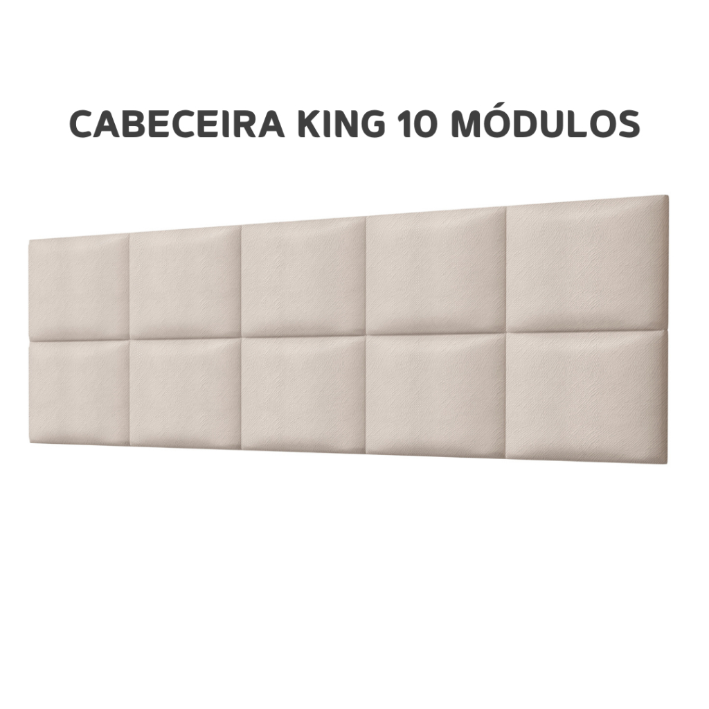 Kit 10 Cabeceira Modulada Auto Adesiva 30x40 Fácil Instalação
