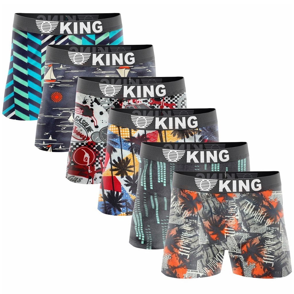 Kit de 10 cuecas boxer box adulto com forro ESTAMPAS VARIADAS (FOTOS ...