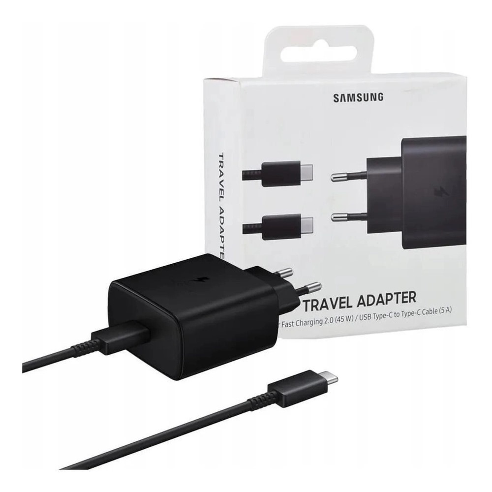 Carregador Samsung 45W Turbo Para Galaxy S10 S20 S21 S22 S23 S24 Plus Ultra Cabo Tipo C 1 Metro - Garantia e Nota Fiscal