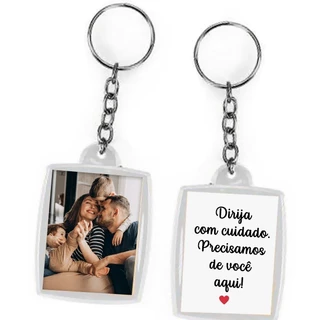 Chaveiro Personalizado 3x4 com foto e ou Frase (frente e verso) em Oferta na Shopee