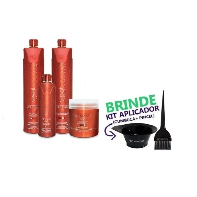 Combo Visat Control kit Cauterização Profissional Visat Hair + Brinde ...