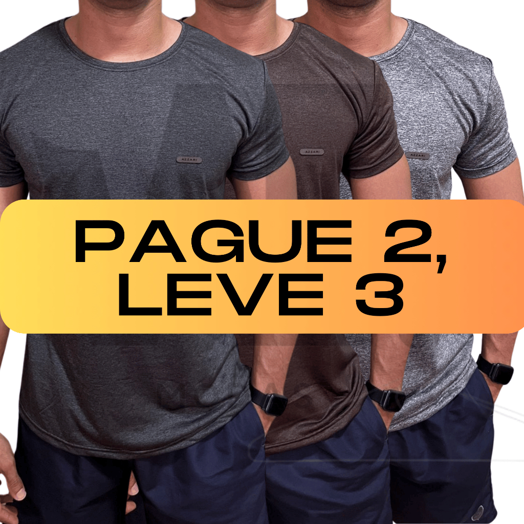 3 Camisetas Masculinas Malha Fria Moda Fitness Academia Treino Kit