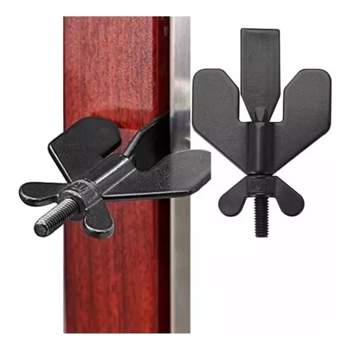 Fechadura Trava Portátil De Segurança Porta De Hotel Aço Inox Tranca Ajustavel Anti Roubo