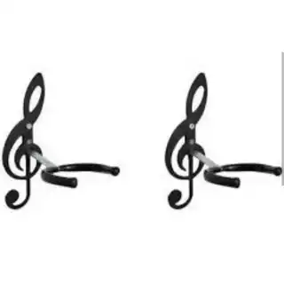 2 Suportes ..PRETOS.. Violão Parede, Guitarra, Baixo, Cavaquinho,Viola Ukulele em Oferta na Shopee