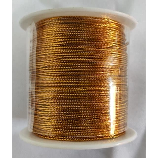 Fio de Ouro ou Prata Metalizado Rabo de Rato Tranças de Cabelo Box Braid 1mm 50mt