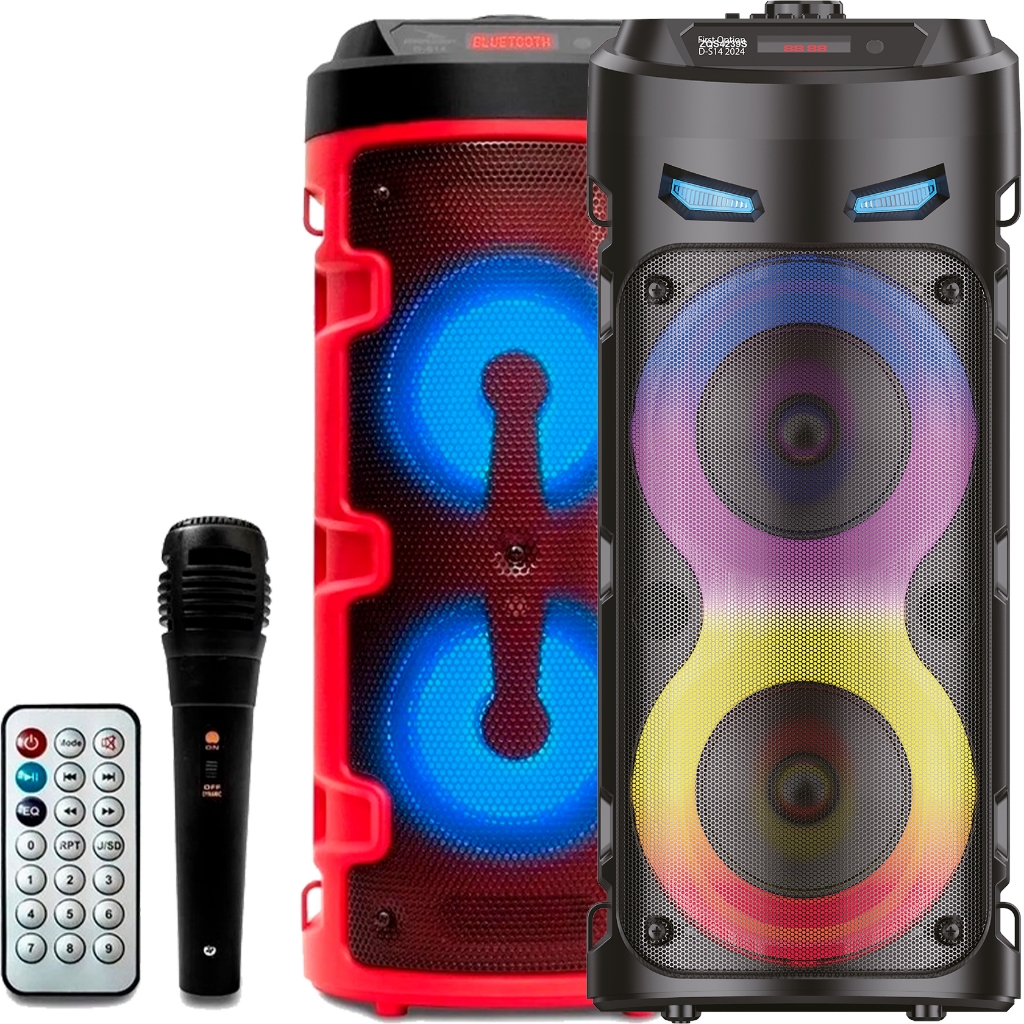 Caixa de Som Bluetooth Grande DS-14 First Option™ Microfone