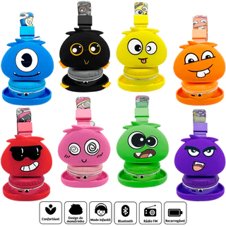 Fone De Ouvido Infantil Headset Bluetooth Monster Sem Fio Com Microfone Anatomico em Oferta na Shopee