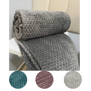 Cobertor Manta Fleece Soft Casal Queen Microfibra Grosso - Inverno 2,40 x 2,20m