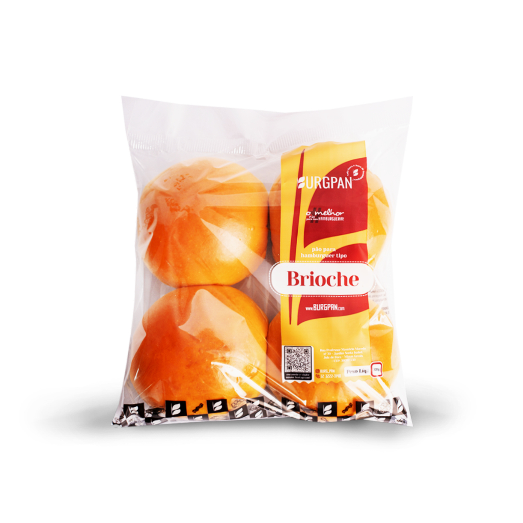 CAIXA COM 8 UNIDADES PÃO DE BRIOCHE PARA HAMBÚRGUER