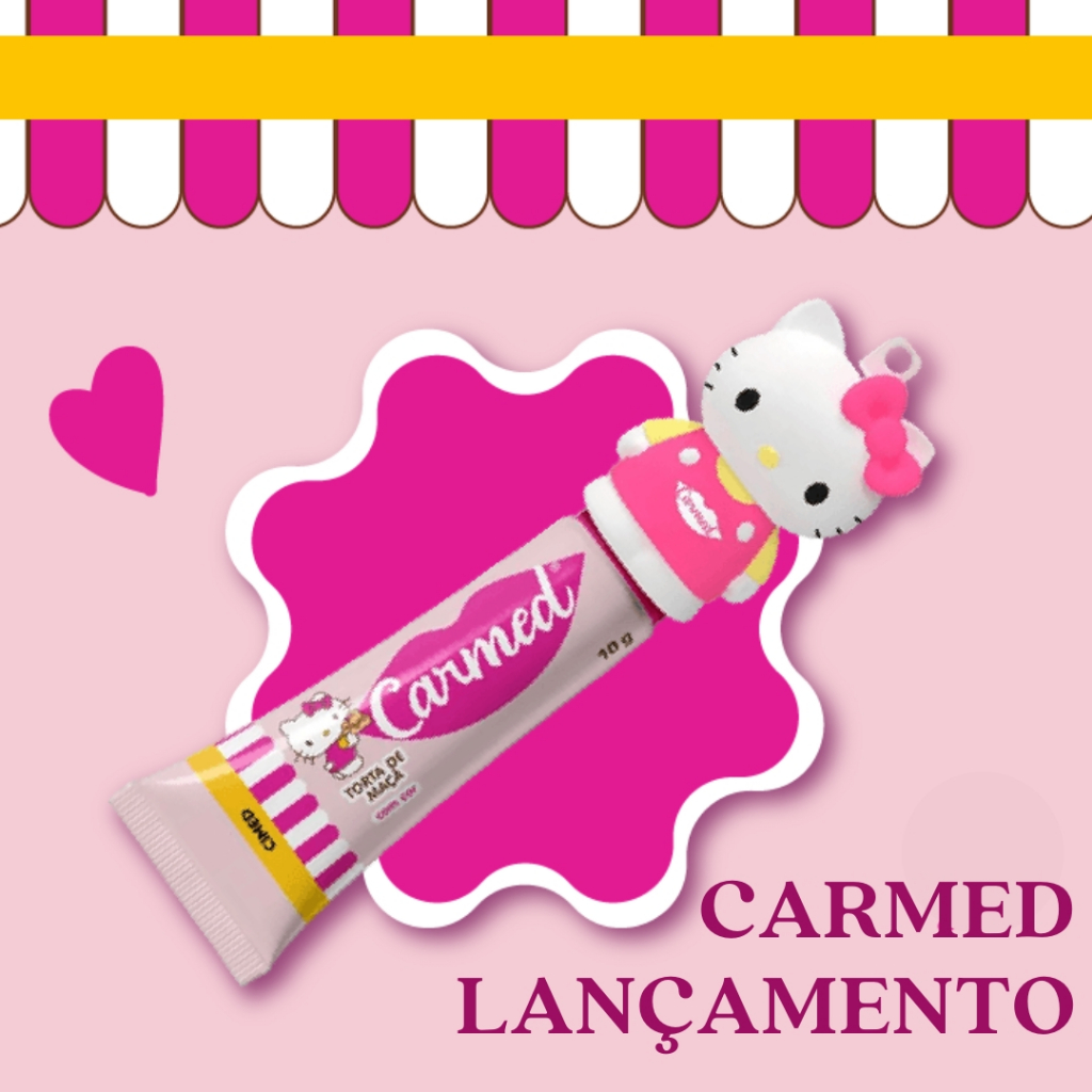 Lançamento Carmed Hello Kitty Torta De Maça - Hidratante Labial 10g ...