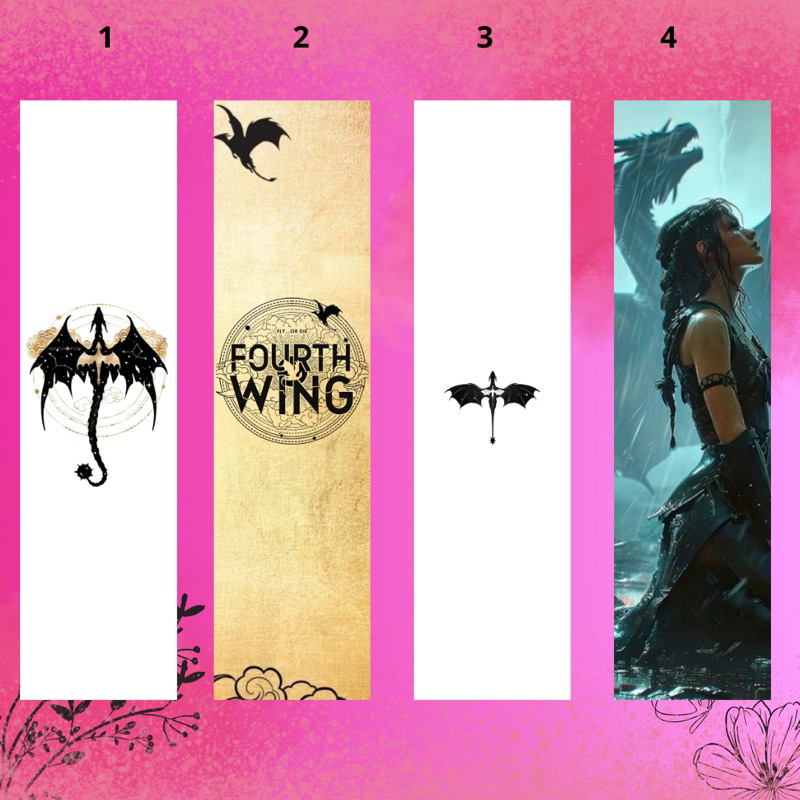 Kit Marcador De Página Livro Quarta Asa Fourth Wing | Shopee Brasil