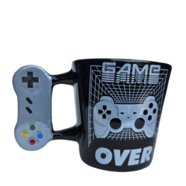 Caneca Vídeo Game Controle Joystick 3D Gamer Geek One em porcelana 350ml