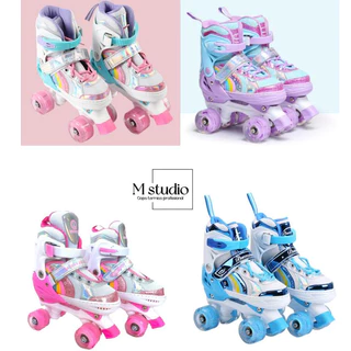 Patins Roller Infantil Sport 4 Rodas Leds nas Rodas Diversps Modelos Sem Kit Segurança