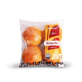 CAIXA COM 64 UNIDADES PÃO DE BRIOCHE COM GERGELIM
