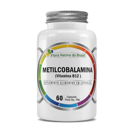 Vitamina B12 Metilcobalamina 60caps Flora Nativa