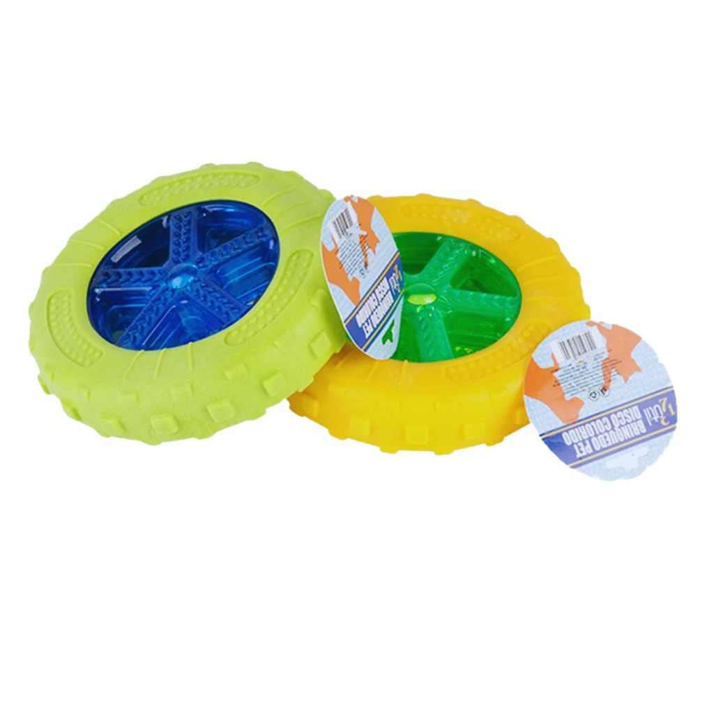 Brinquedo Disco Colorido para Pets - Diversão e Bem-Estar | Caprioli - Detalhes