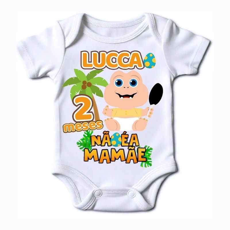 Body bebê família dinossauro baby não é a mamãe personalizado com