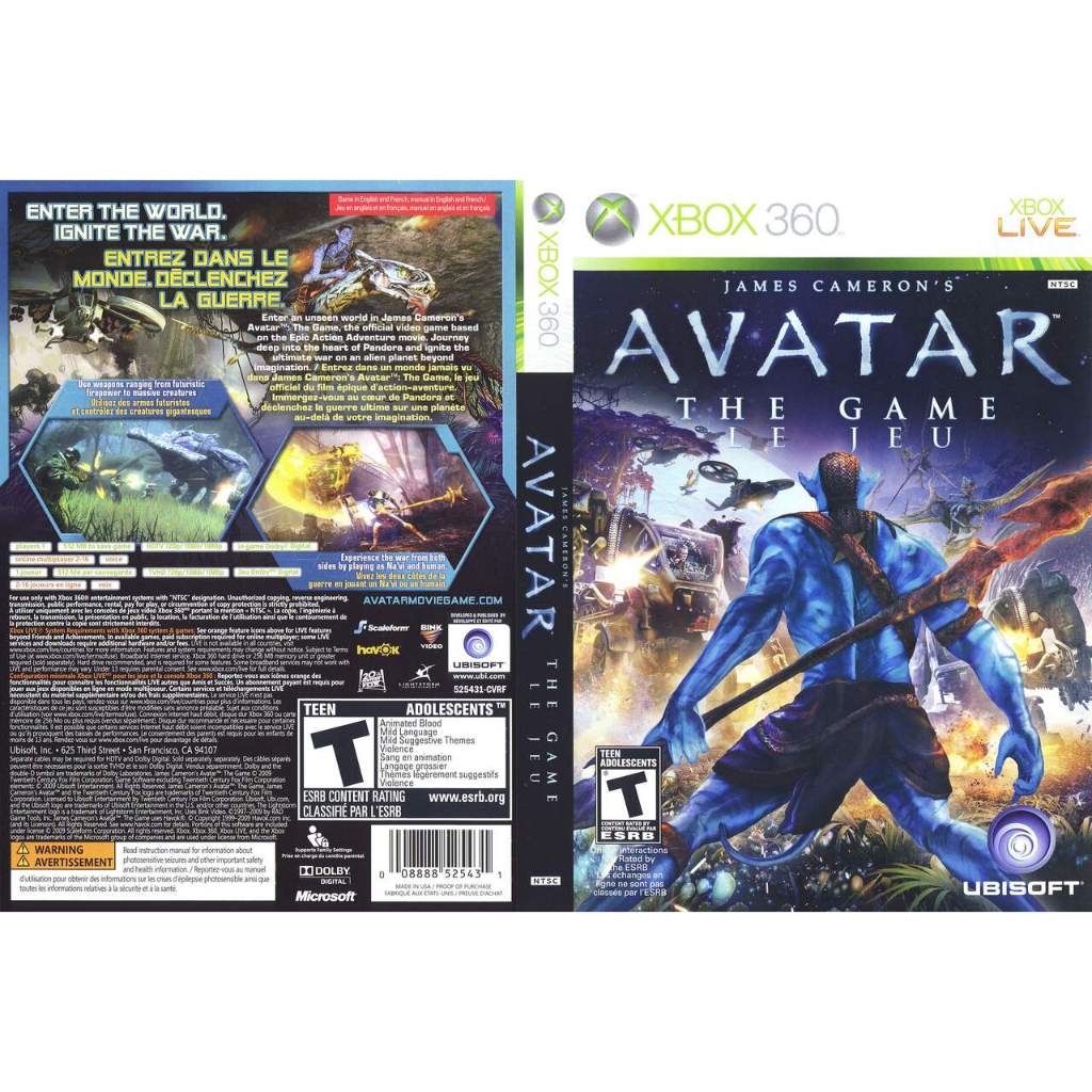 XBOX360 アバター・ザ・ゲーム Avatar the Game 新品未開封 Jogo Avatar The Game - Xbox 360 Mídia Física Usado - Mundo Joy
