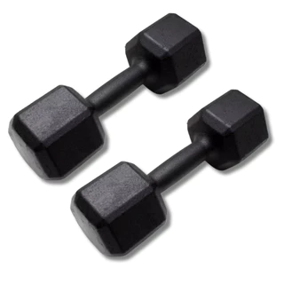 Par de Halter Sextavado Pintado 4 kg Treino em Casa Musculação Academia Funcional Peso(2 UNIDADE)