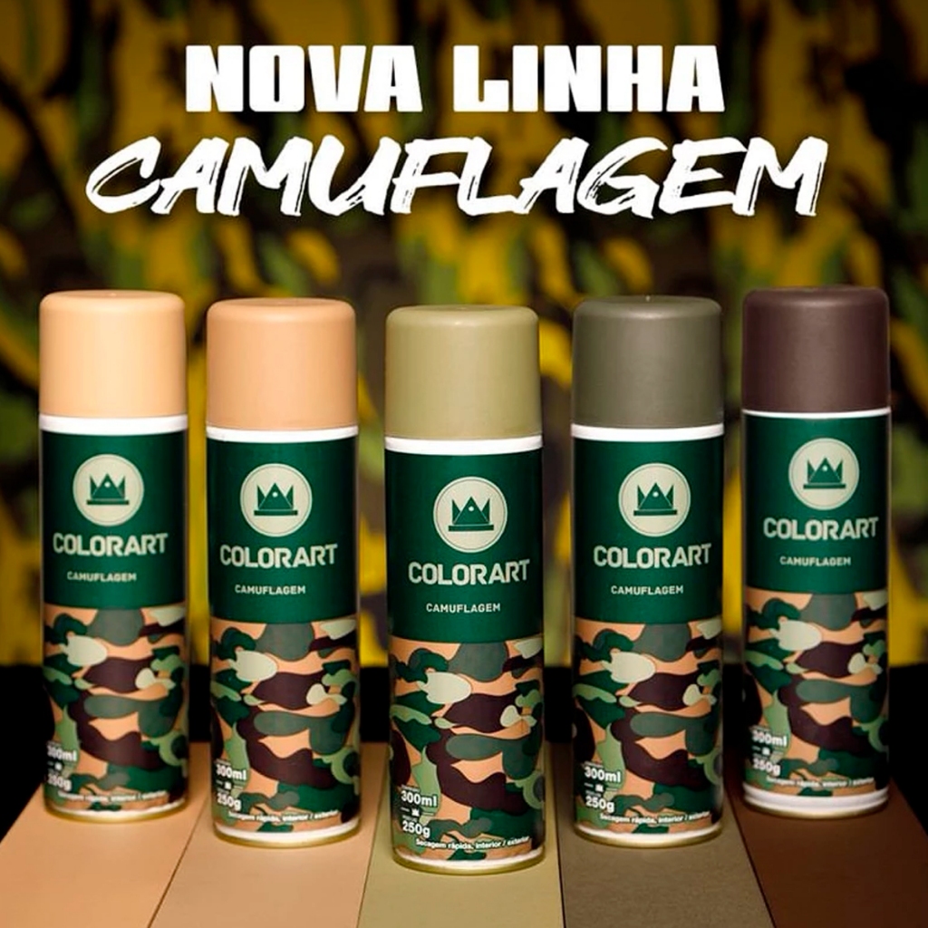 Spray Camuflagem Militar Colorart 300ml
