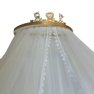 Dossel safari com mosquiteiro tule para berço em Oferta na Shopee