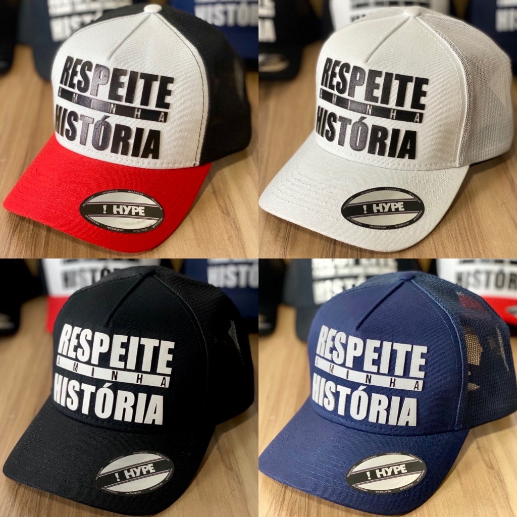 Boné Respeite minha Historia All Black Trucker | Shopee Brasil Boné Respeite minha Historia All Black Trucker | Shopee Brasil