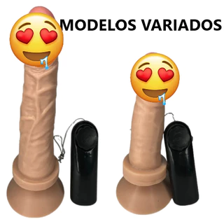Prótese Peniana COM VIBRAÇÃO Dildo Pênis de Borracha Consolo Maciço Gostoso Confortável Modelos Variados Sexshop em Oferta na Shopee