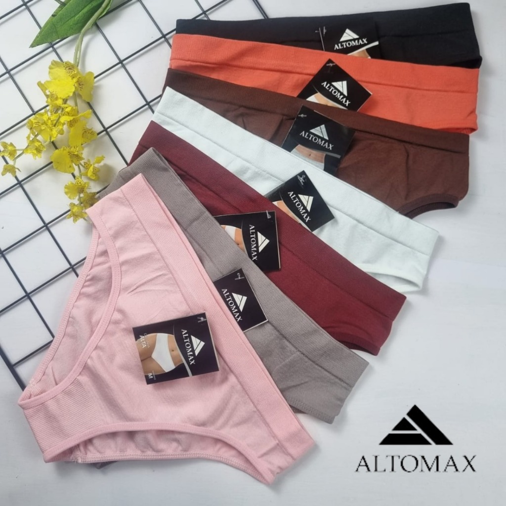 Calcinha Básica Sem Costura Microfibra Altomax | Shopee Brasil