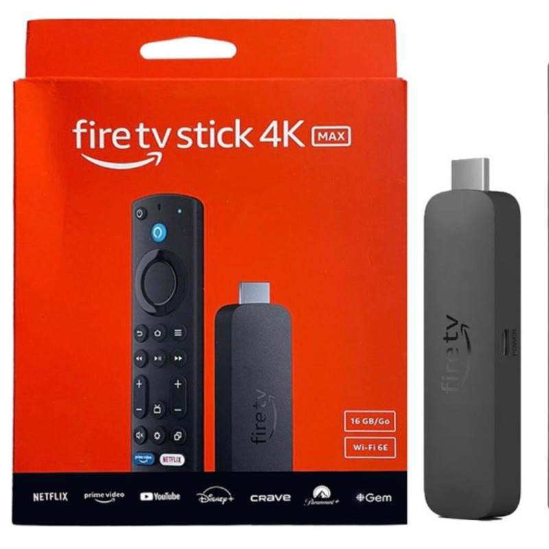 Amazon Fire TV Stick 4k Ultra Hd Max 16gb Wi-Fi 6e Color Black Tipo de ...