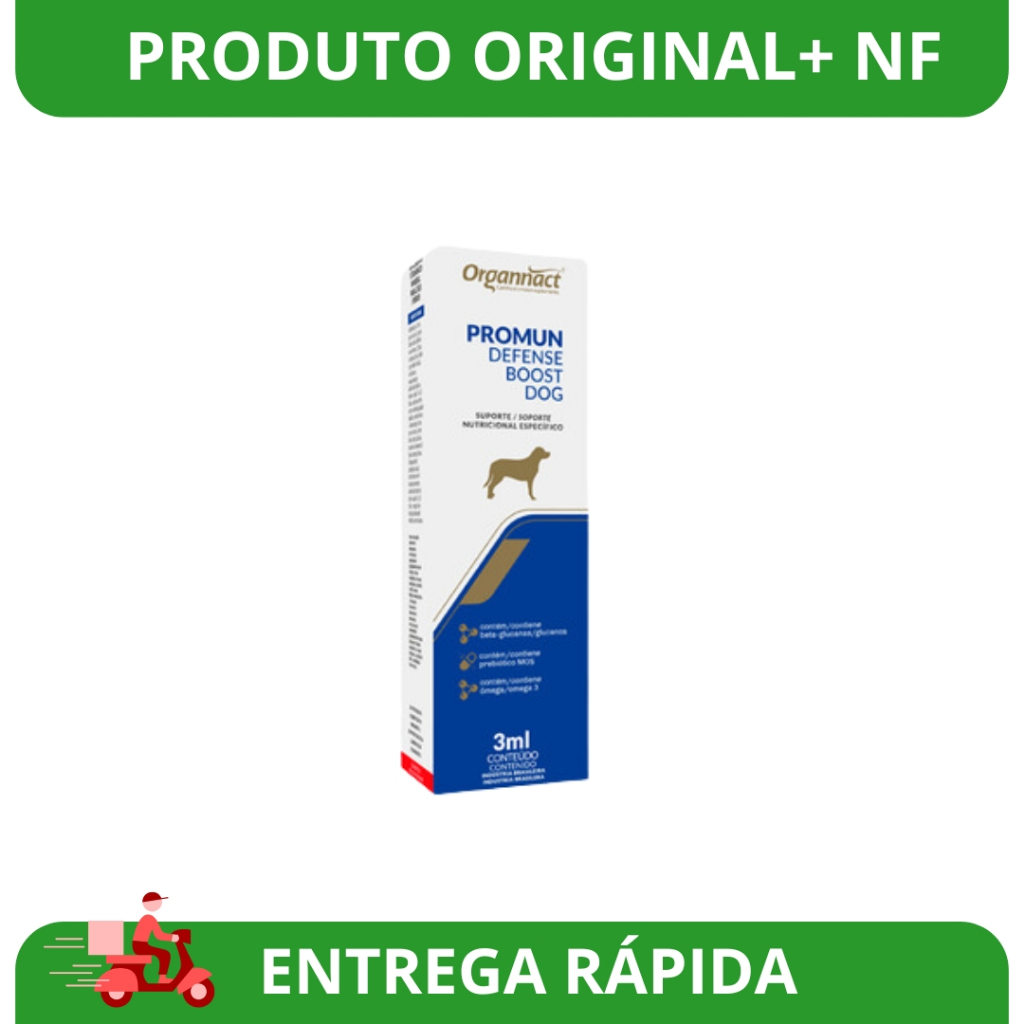 Suplemento Promun Defense Boost Dog 3ml - Organnact | Shopee Brasil